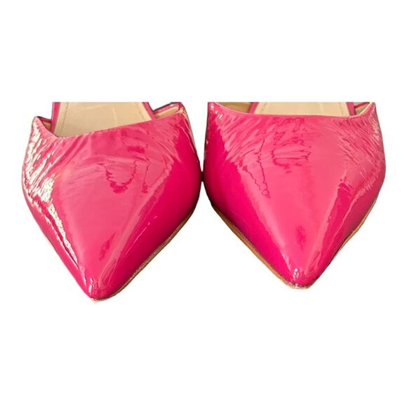 Schutz Dover Mule Hot Pink Patent Barbiecore 9.5B - Picture 12 of 13
